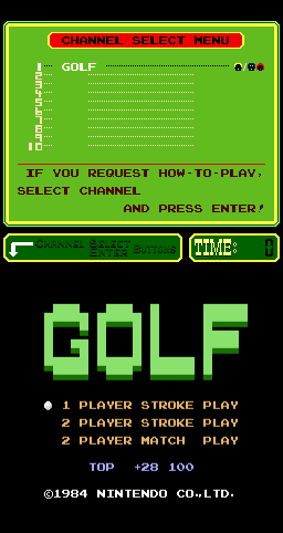 PlayChoice-10: Golf