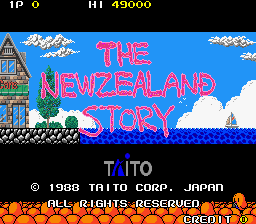 The NewZealand Story (Japan, new version) (P0-043A PCB)