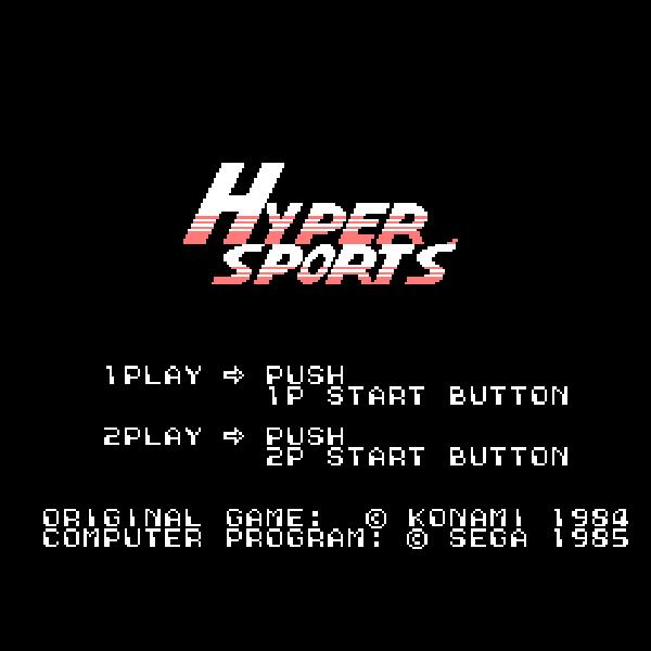 Konami's Hyper Sports
